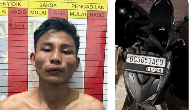 Jatanras Polda Sumsel Tangkap Pelaku Pencurian Motor di Sukabangun, Satu Buron.